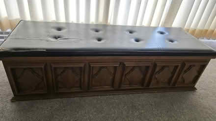 Photo of free Vintage cedar chest bench seat (Milan, just off US 23 exit 27) #1