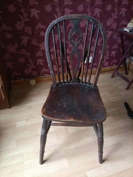 Photo of free Wooden dining chair (Rhayader LD6) #1