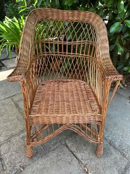 Photo of free Large wicker chair (Shaldon TQ14) #1