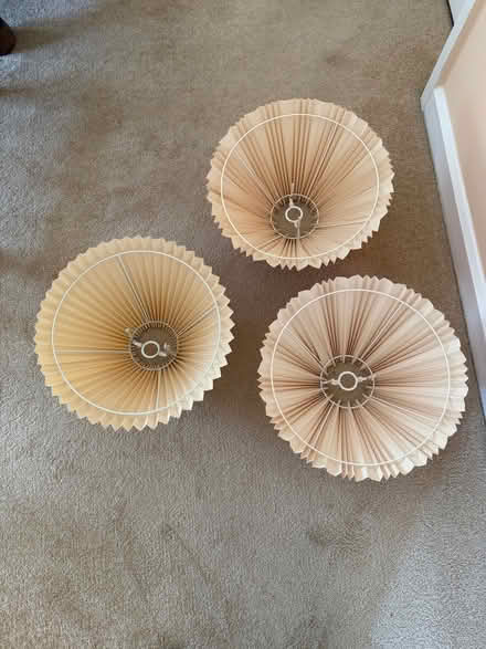 Photo of free 3 Lampshades 45cm diameter (Collection B93 Knowle) (Knowle B93) #1