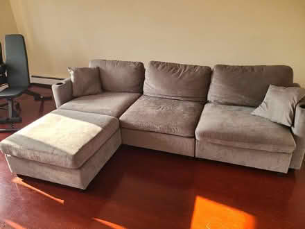 Photo of free Sofa with ottoman (Kew Gardens) #1