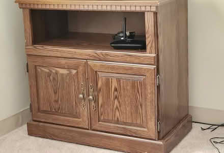 Photo of free TV stand/ computer desk/deck chairs (Frankenmuth) #1