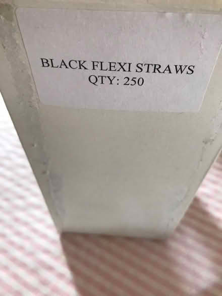 Photo of free Black bendy plastic straws (Off Woodbridge road IP4) #3