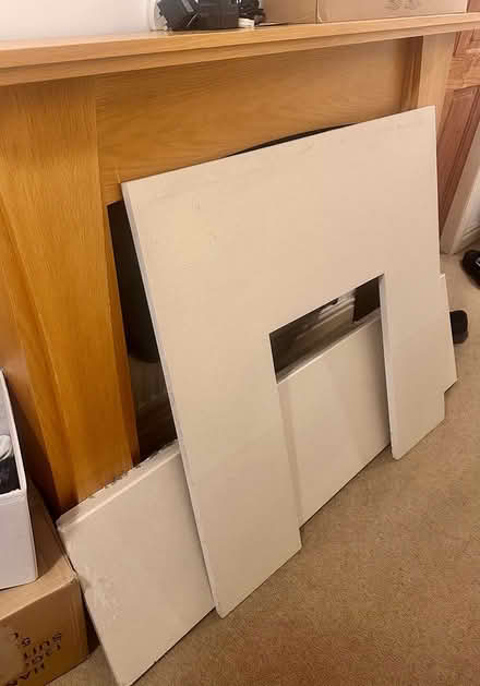 Photo of free Beech Fire Surround plus Marble (Dewsbury WF13) #1