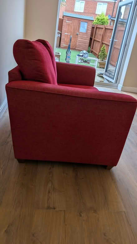 Photo of free Red double sofa (Newton-le-Willows WA12) #3