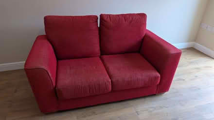 Photo of free Red double sofa (Newton-le-Willows WA12) #1
