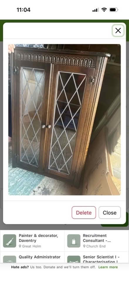 Photo of free Corner cabinet (Garden City OX5) #1