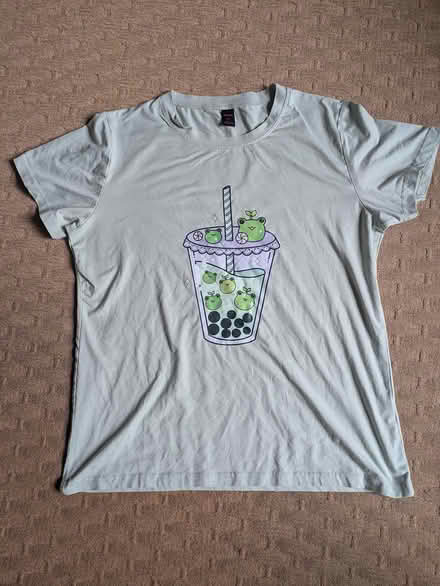 Photo of free Green frog bubble tea t-shirt (Sheffield S12) #1