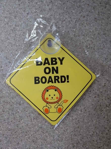 Photo of free Baby on board car sign (Boxmoor HP1) #1