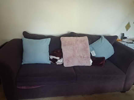 Photo of free Purple Chair and Matching Couch (East Boston Mass) #2