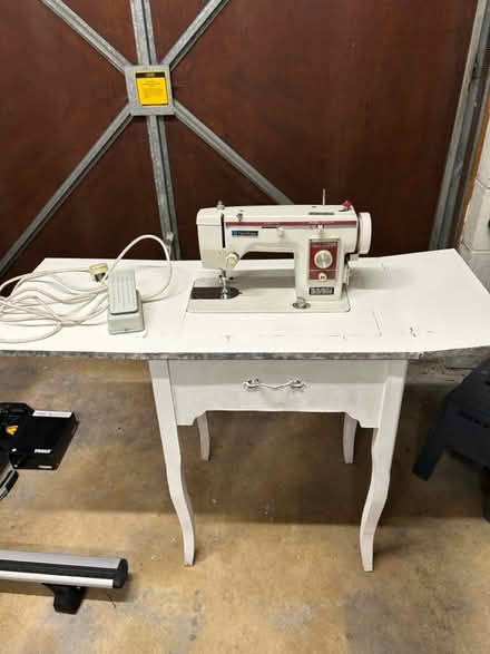 Photo of free Sewing machine in table (Farnham Royal) #2