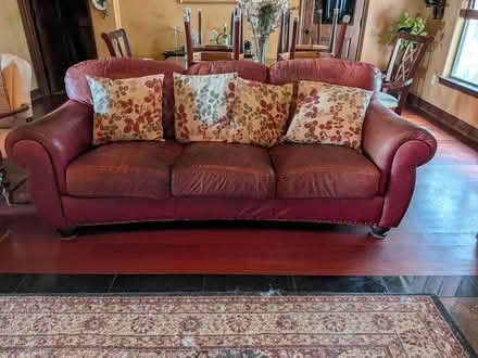 Photo of free leather sofa (Leander, TX) #1