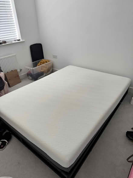 Photo of free Double bed frame and mattress (Berryfields HP18) #1