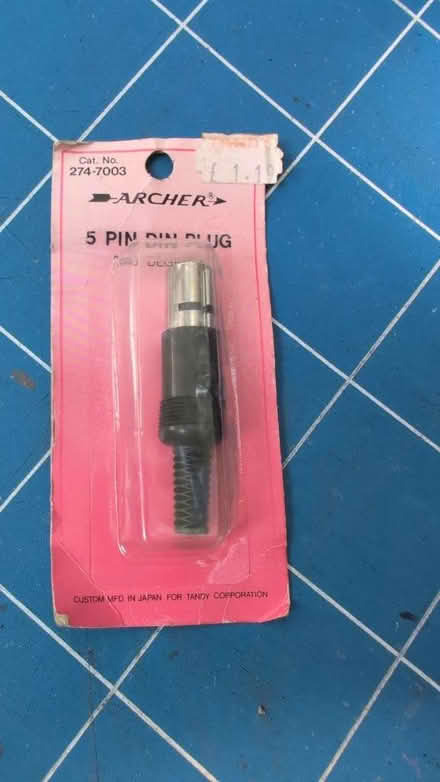 Photo of free 5 pin din plug new (Gorse Hill GU22) #1