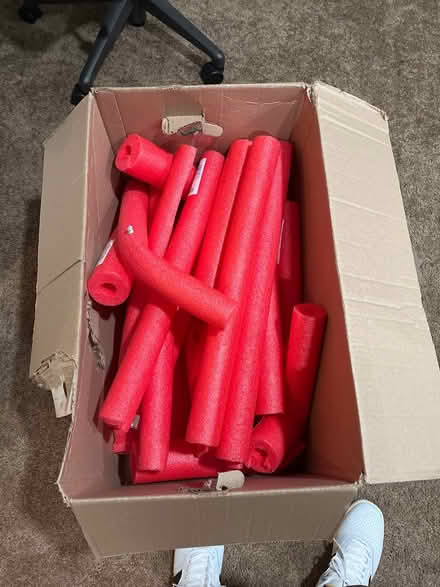 Photo of free Cut up pool noodles (Hickory Ridge) #1