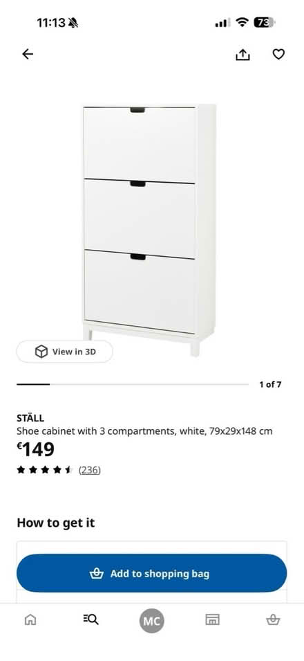 Photo of free IKEA shoe storage (Milltown, Dublin 6.) #3