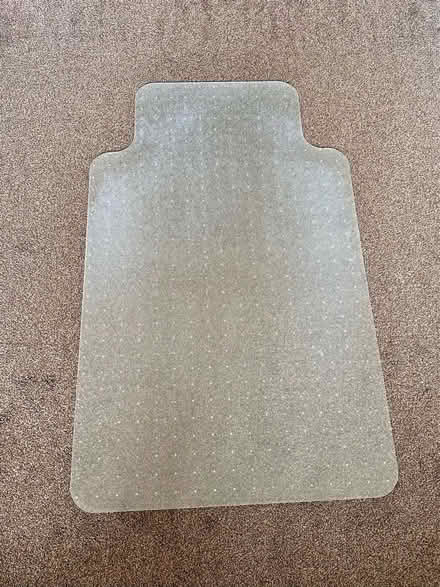 Photo of free Clear polycarbonate office chair mat – 75 × 120 cm (Marple Bridge SK6) #1