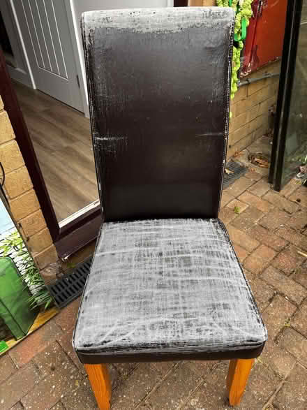 Photo of free 4 high back dining chairs (Southey Green S5) #2