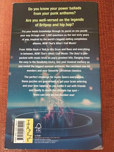 Photo of free Now that’s what I call music Quiz book (Welling DA16) #2
