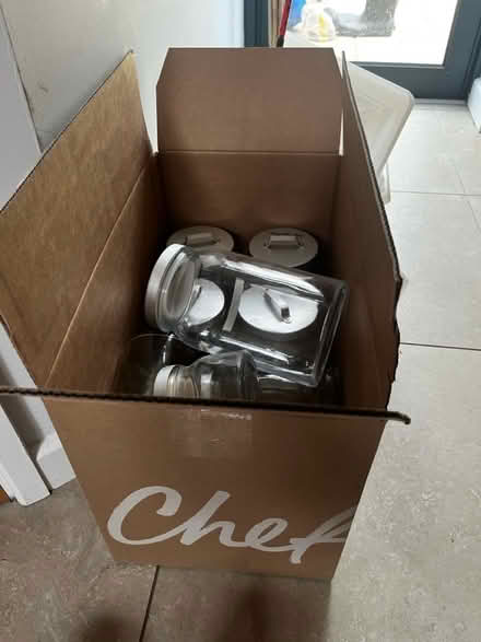 Photo of free Glass storage jars (CB1 Coldham’s Lane) #1