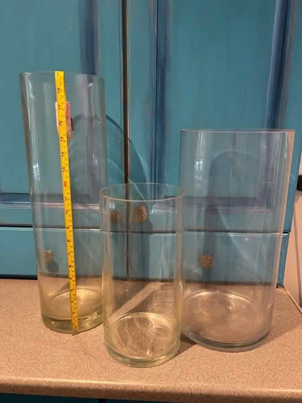 Photo of free 3 LARGE (!) glass vases (Christleton CH3) #1