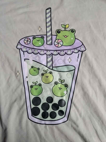 Photo of free Green frog bubble tea t-shirt (Sheffield S12) #2