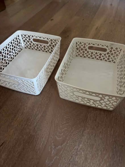 Photo of free 2 Storage baskets (Shepherds Bush W12) #2