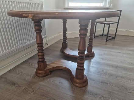 Photo of free Wooden dining table (Weymouth) #3