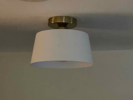 Photo of free Glass ceiling light fixture (Melrose, ma) #3