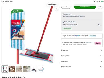 Photo of free Vileda telescopic floor pole (Harwell, Didcot. OX11) #3