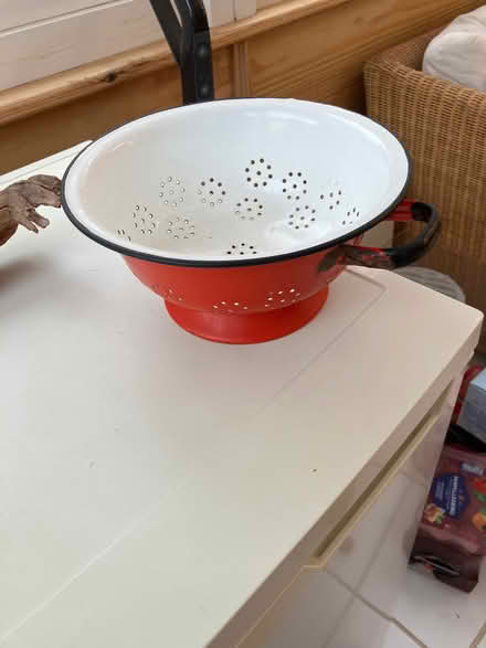 Photo of free Red Enamel Colander (Hailsham BN27) #1