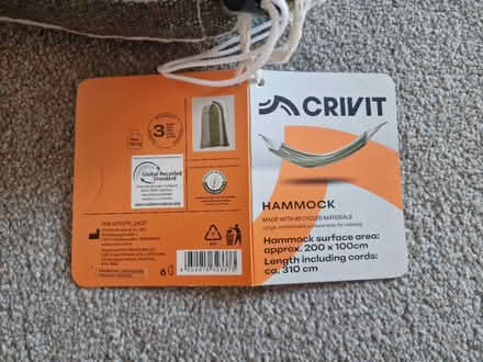 Photo of free Hammock in bag (Stafford, ST18) #2