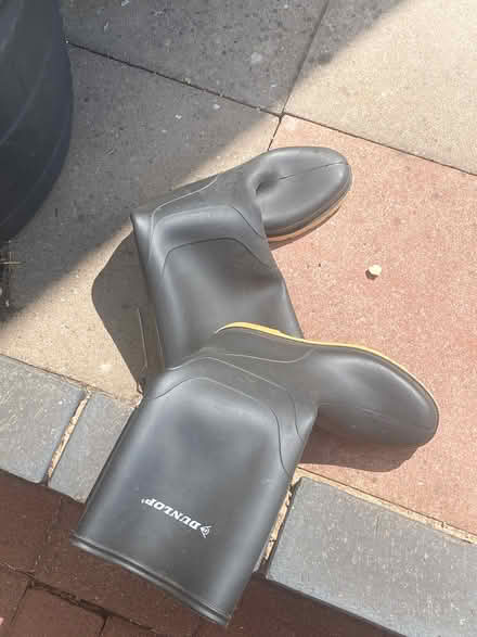 Photo of free Black Dunlop wellies size 6 (Church Hill North B98) #1