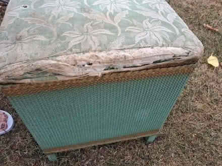 Photo of free Lloyd Loom style ottoman (Gobowen SY11) #3