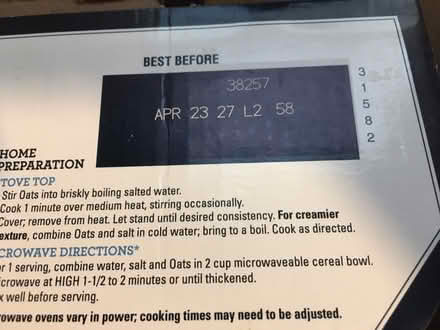 Photo of free 5 lb bag of Quaker 1 minute oats (Wakefield) #2