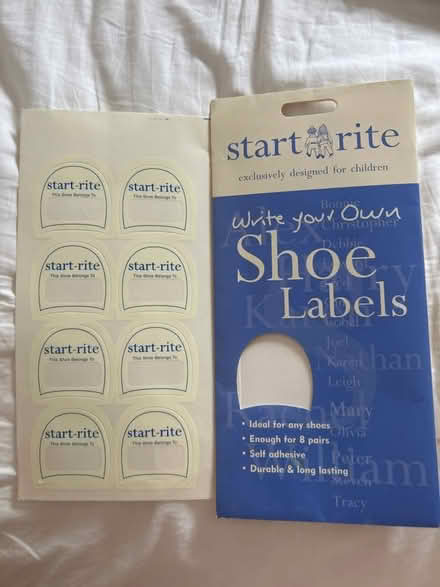 Photo of free Shoe labels - four pairs (Lindfield RH16) #1