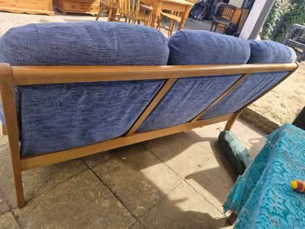 Photo of free Clean timber framed sofa (Great Baddow CM2) #3