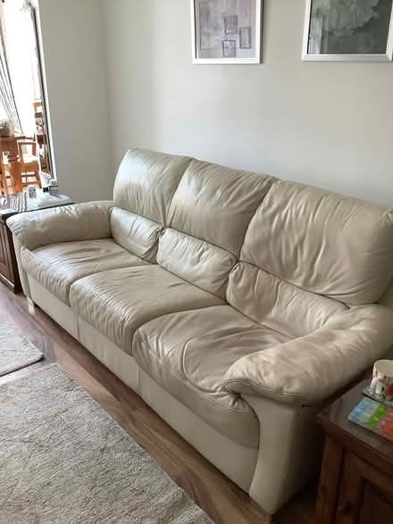 Photo of free Leather sofa (Heysham LA3) #3