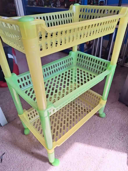 Photo of free Three tier plastic storage rack (Brentford Gate TW8) #1