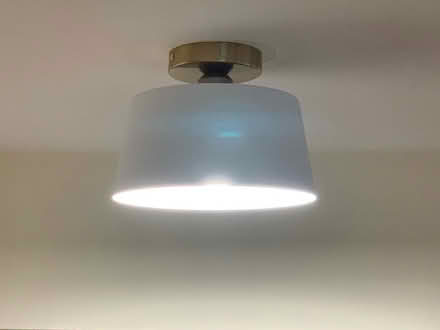 Photo of free Glass ceiling light fixture (Melrose, ma) #1