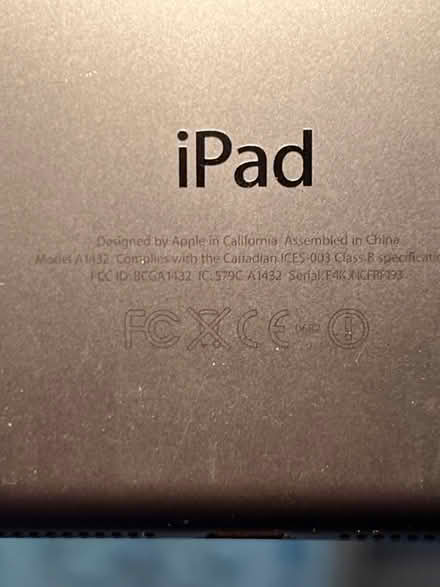Photo of free 1st Gen. iPad mini (Wi-Fi Only) (Blaby, Leicestershire LE8) #4