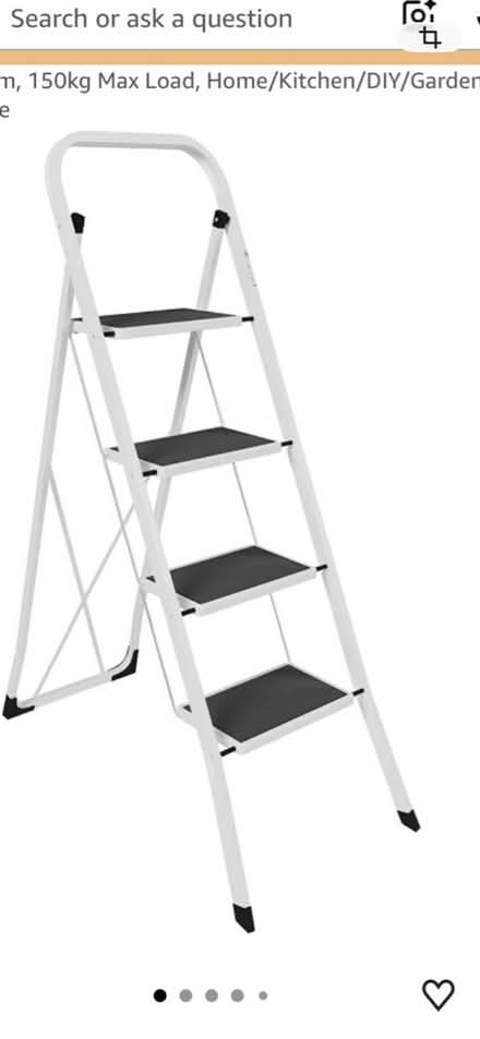 Photo of free 4 step ladder - steel, heavy duty (York Place, Edinburgh, EH1) #1