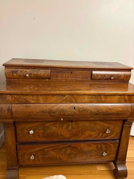 Photo of free solid wood dresser with mirror (Auburndale) #1