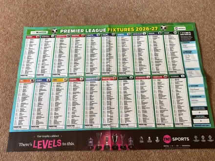 Photo of free Premier League Fixtures Guide (Great Hollands RG12) #1