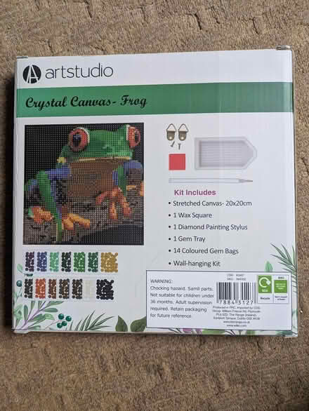 Photo of free Frog Crystal Art Canvas Kit (Sheffield S12) #2