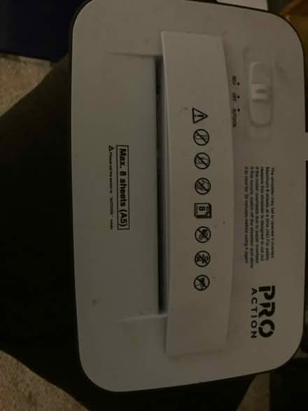 Photo of free Mini shredder - not working (Letchworth wilbury SG6) #1