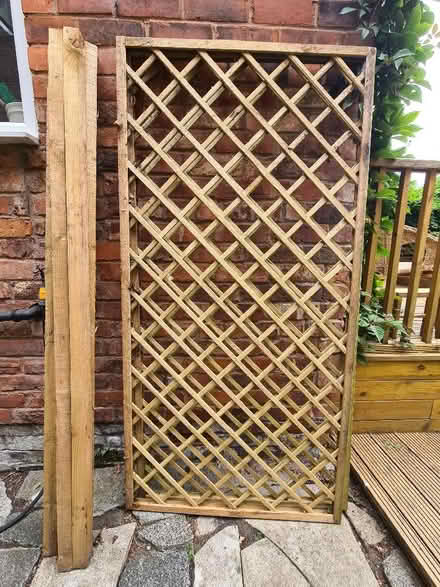 Photo of free 2 trellises and 5 posts (Chorlton M21) #1