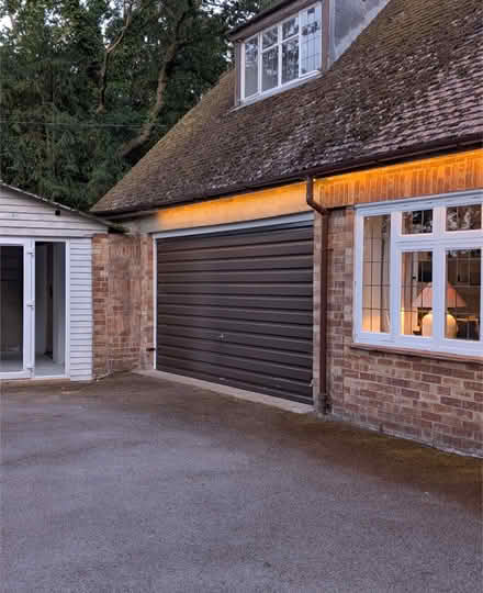 Photo of free Brown metal garage door (Wickham PO17) #2