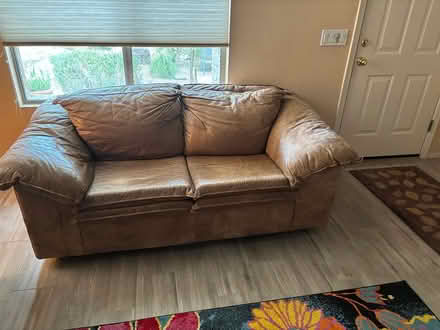 Photo of free Leather couch and loveseat (West side) #2