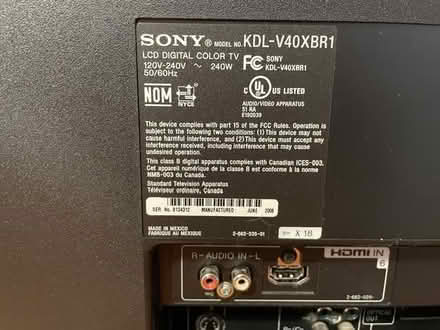Photo of free Sony Bravia TV, 40 inches (Thunder Hill) #2
